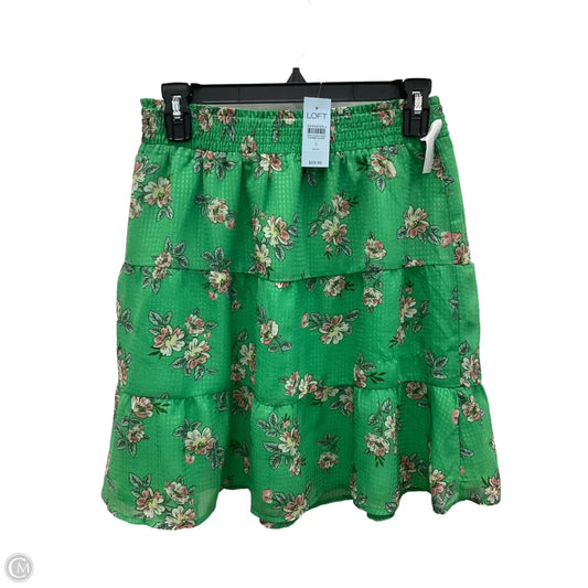 Skirt Mini & Short By Loft In Green, Size: S