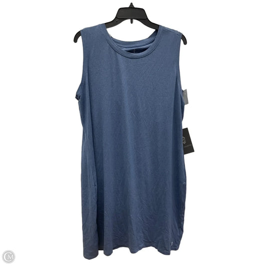 Athletic Dress By Free Country In Blue, Size: Xxl