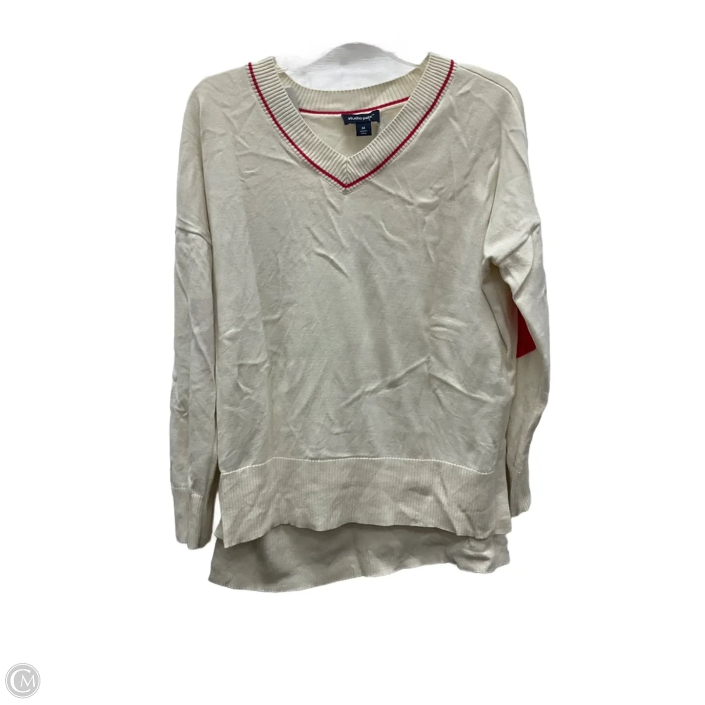 Sweater By Studio In White, Size: M
