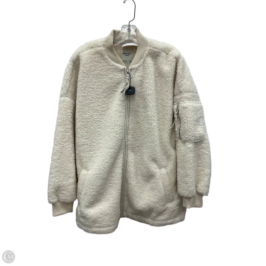 Coat Faux Fur & Sherpa By Abercrombie And Fitch In White, Size: L
