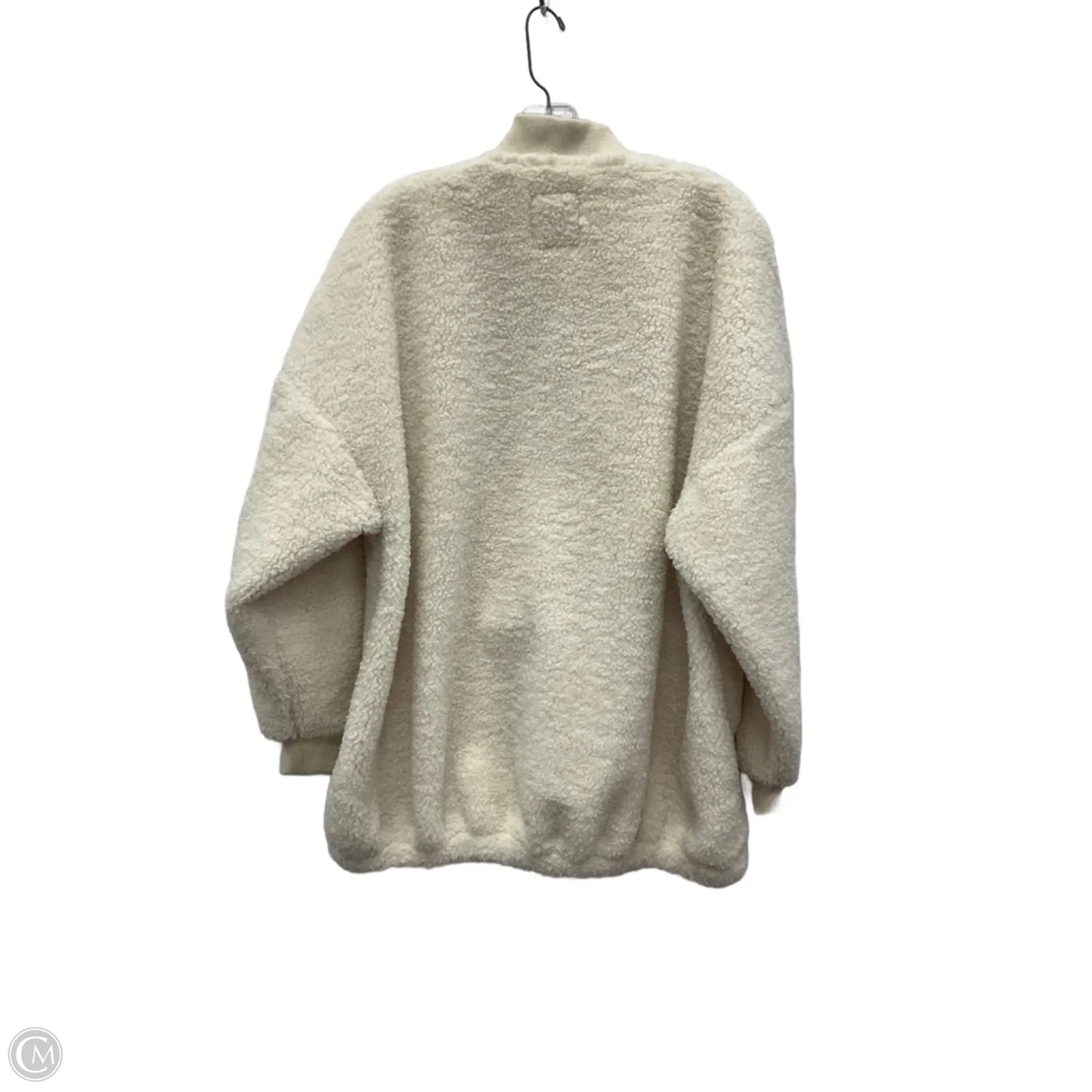 Coat Faux Fur & Sherpa By Abercrombie And Fitch In White, Size: L