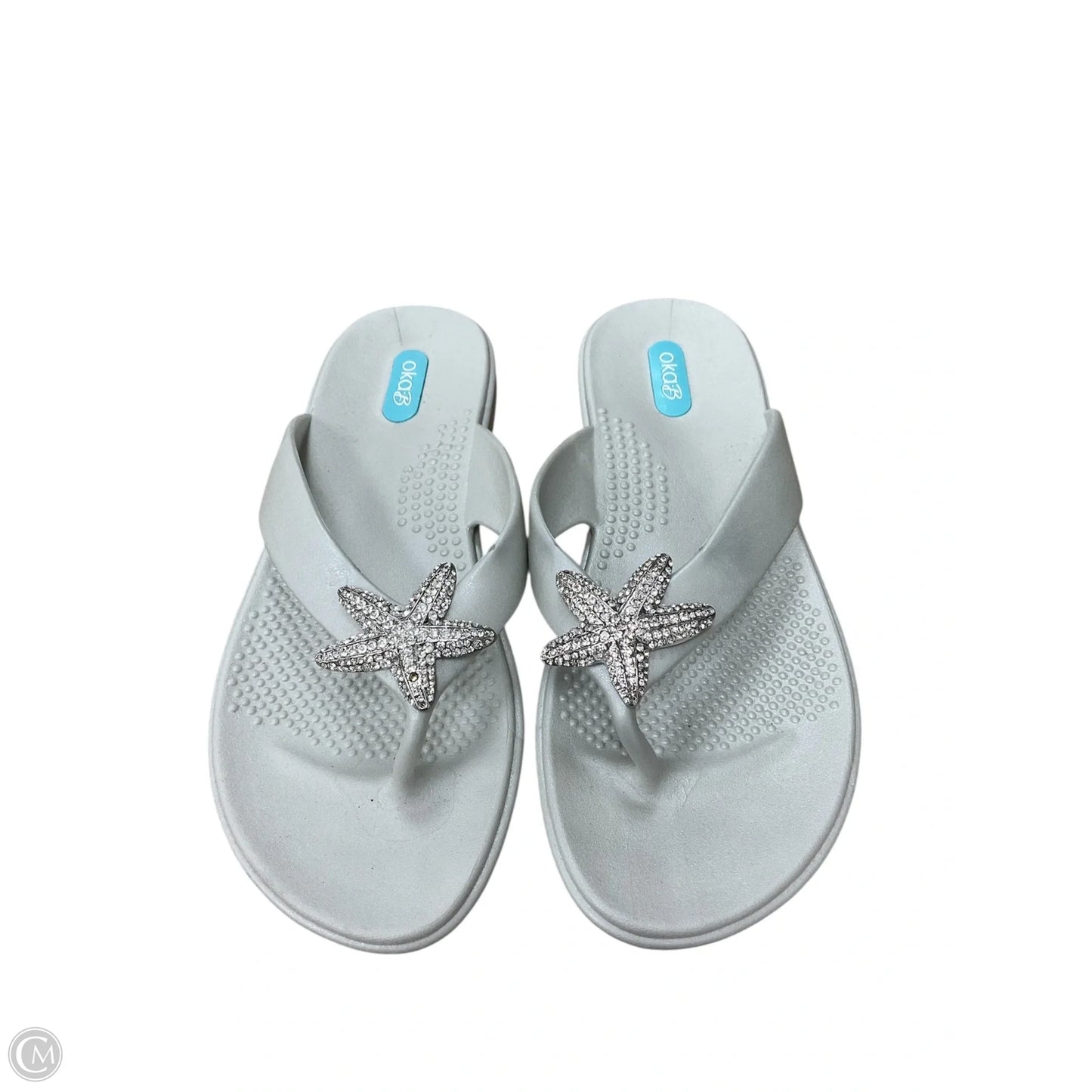 Sandals Flip Flops By Cmc In White, Size: 9