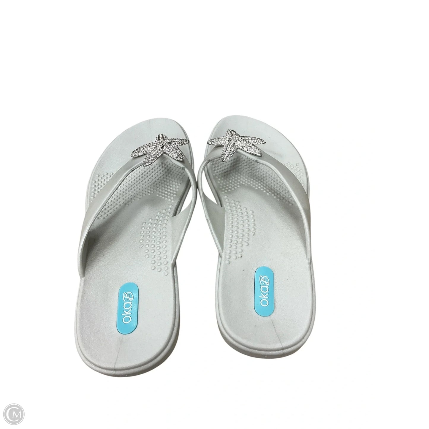 Sandals Flip Flops By Cmc In White, Size: 9