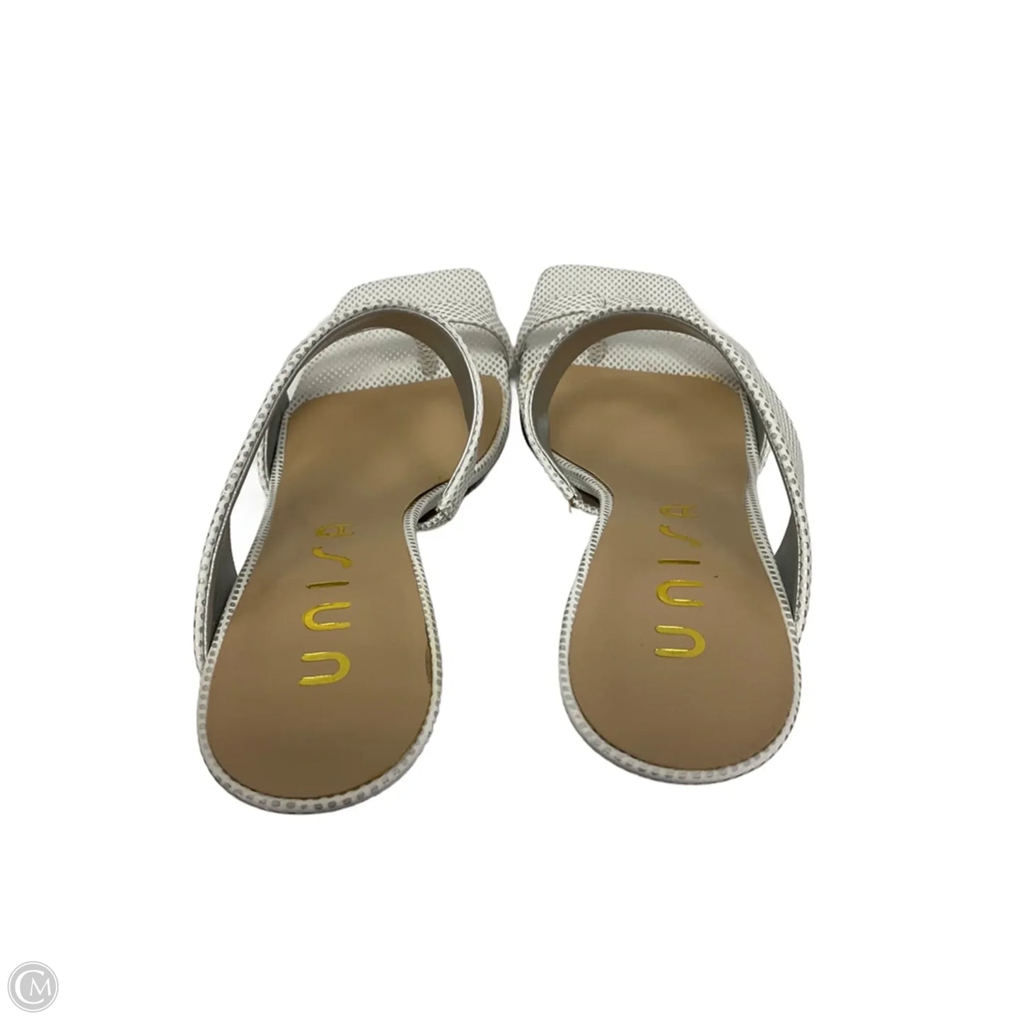 Shoes Heels Stiletto By Unisa In Silver, Size: 6