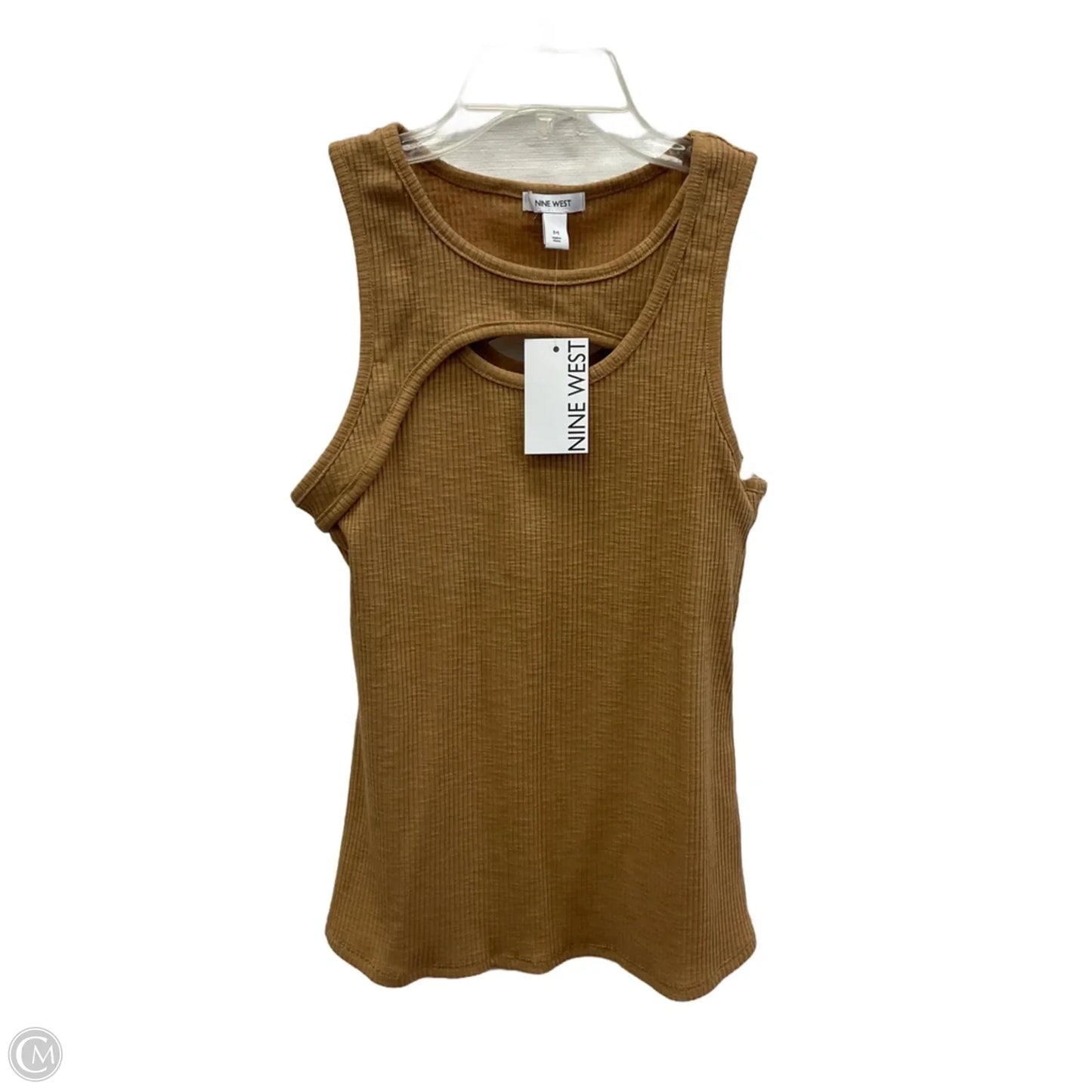 Top Sleeveless Basic By Nine West In Beige, Size: M