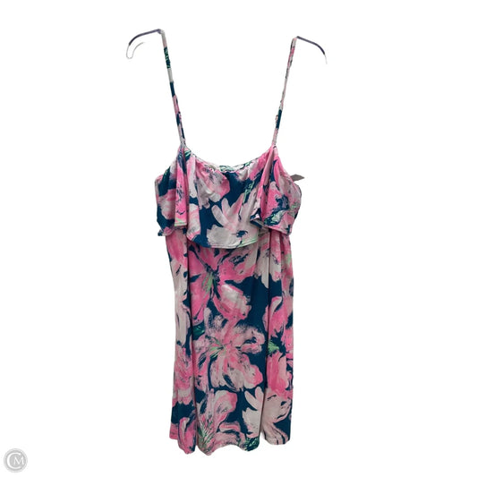 Dress Designer By Lilly Pulitzer In Floral Print, Size: Xl