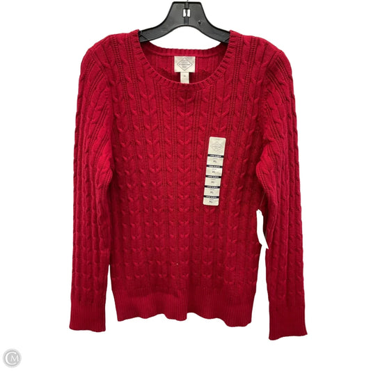 Sweater By St Johns Bay In Red, Size: 1x