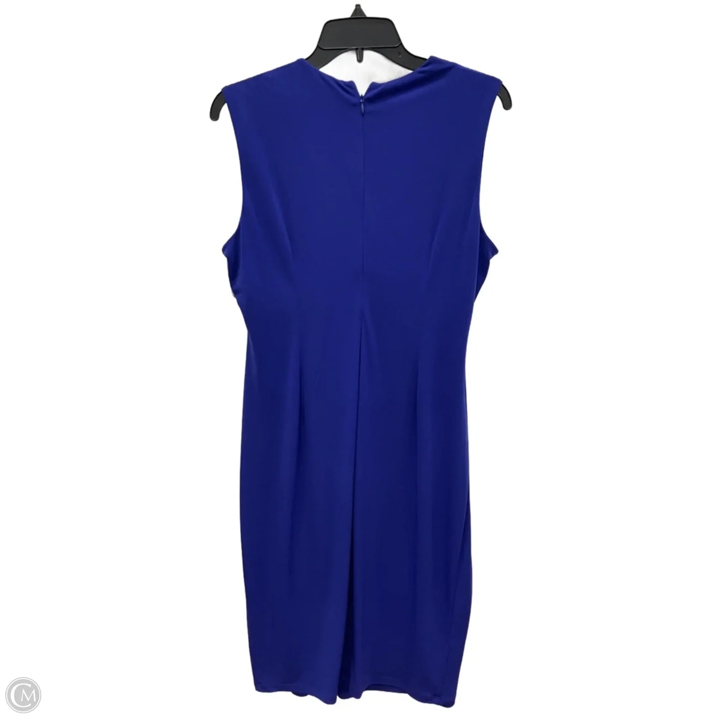 Dress Casual Midi By Calvin Klein In Blue, Size: 12