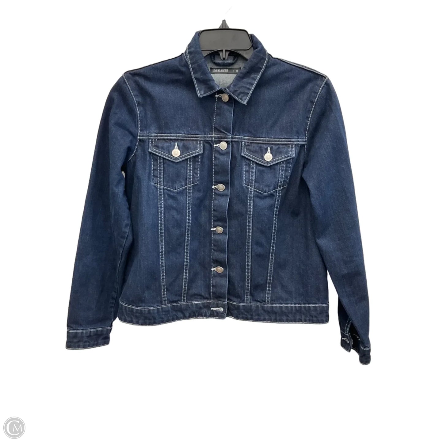 Jacket Denim By Classic Collection In Blue Denim, Size: 12
