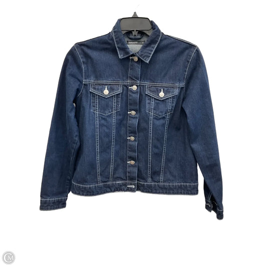Jacket Denim By Classic Collection In Blue Denim, Size: 12