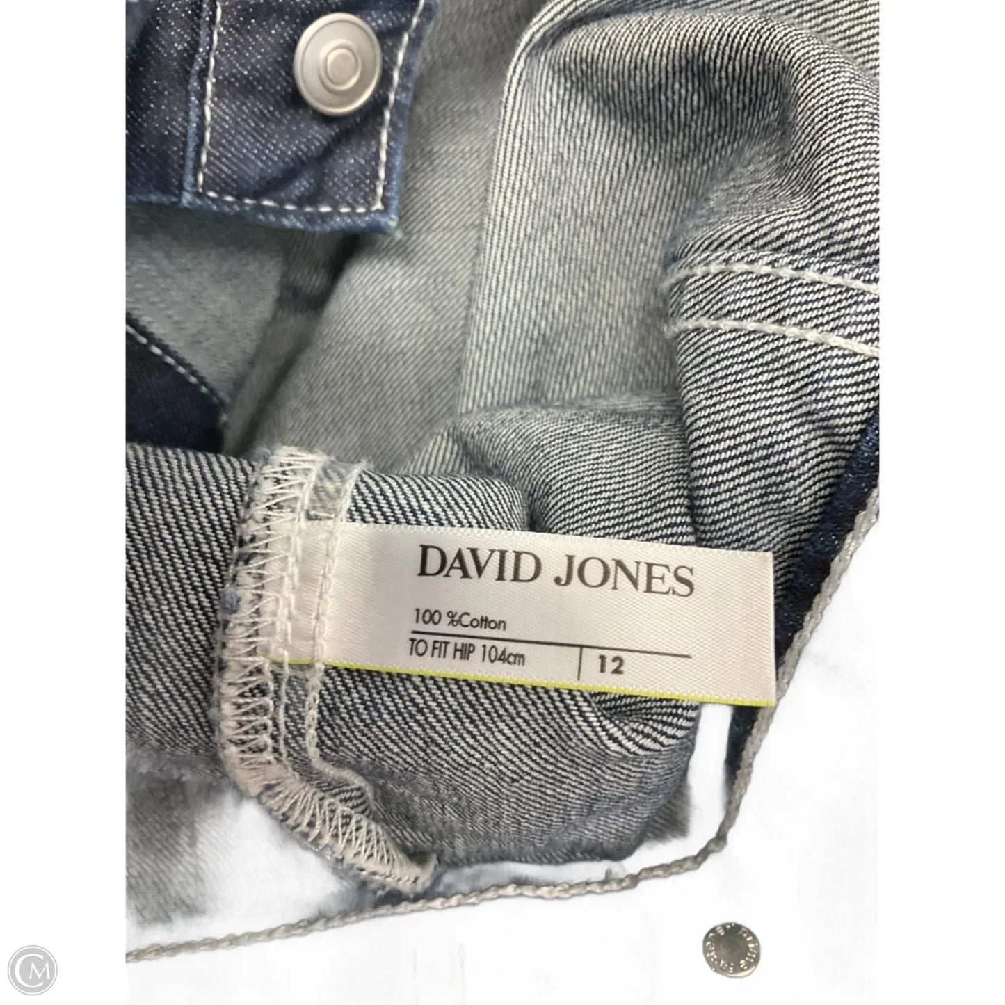 Jacket Denim By Classic Collection In Blue Denim, Size: 12