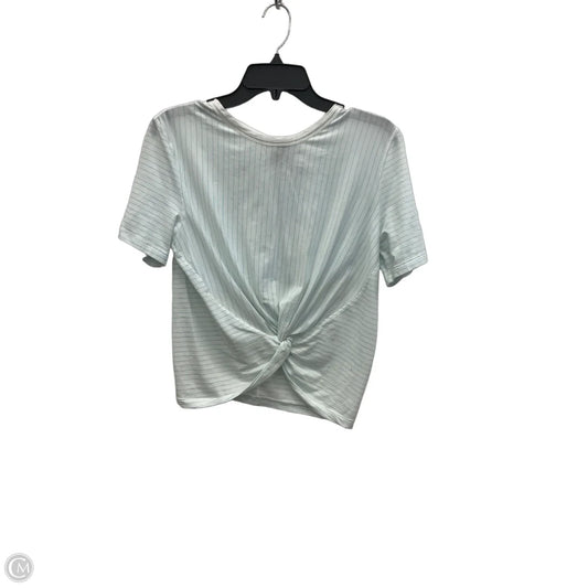 Athletic Top Short Sleeve By Lululemon In White, Size: S