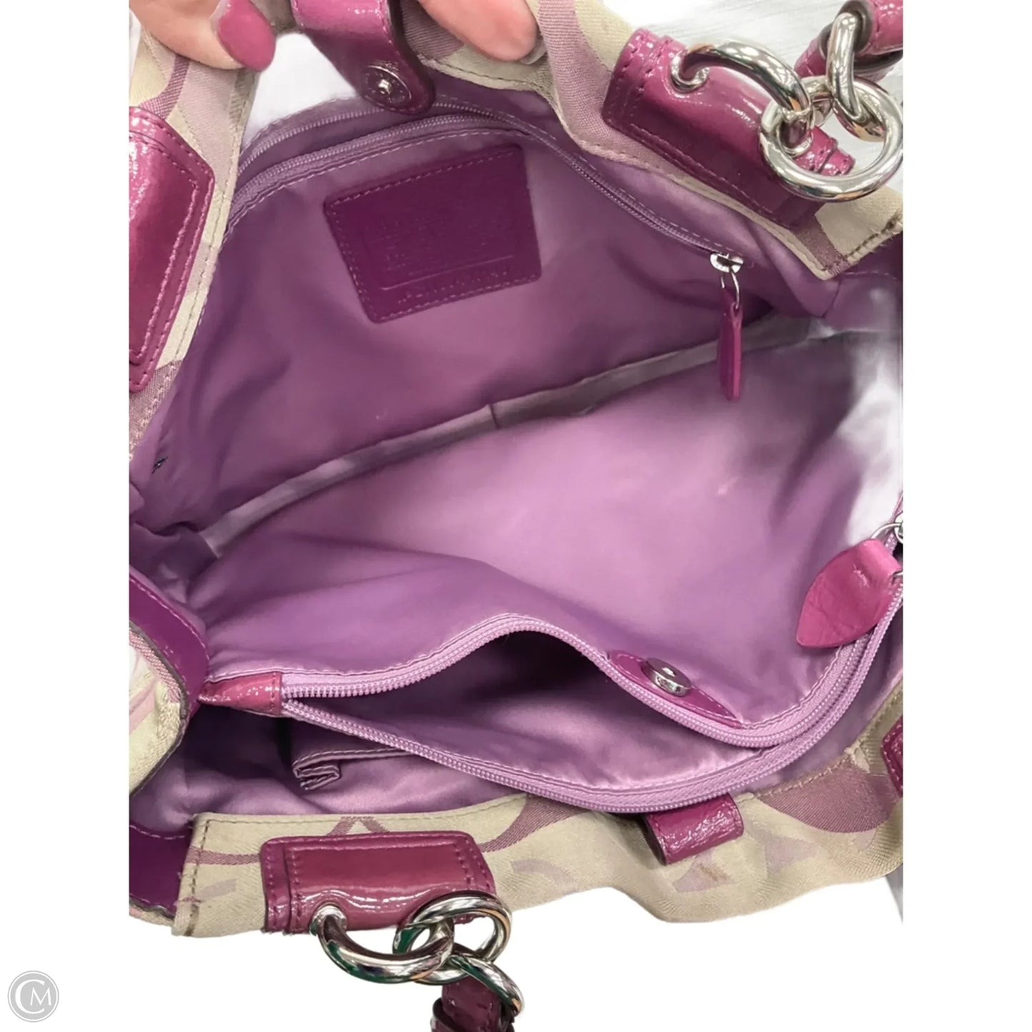 Handbag Designer By Coach, Size: Medium