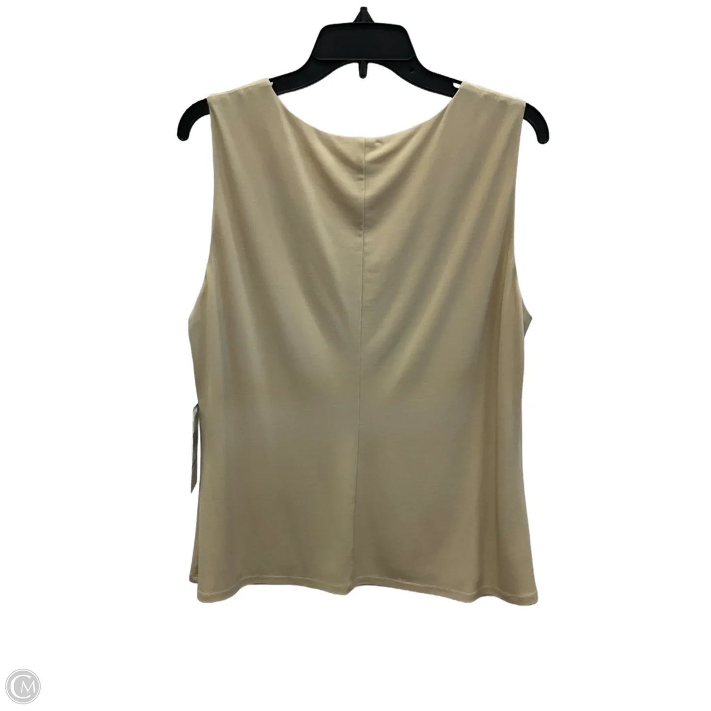 Top Sleeveless By Kasper In Beige, Size: L