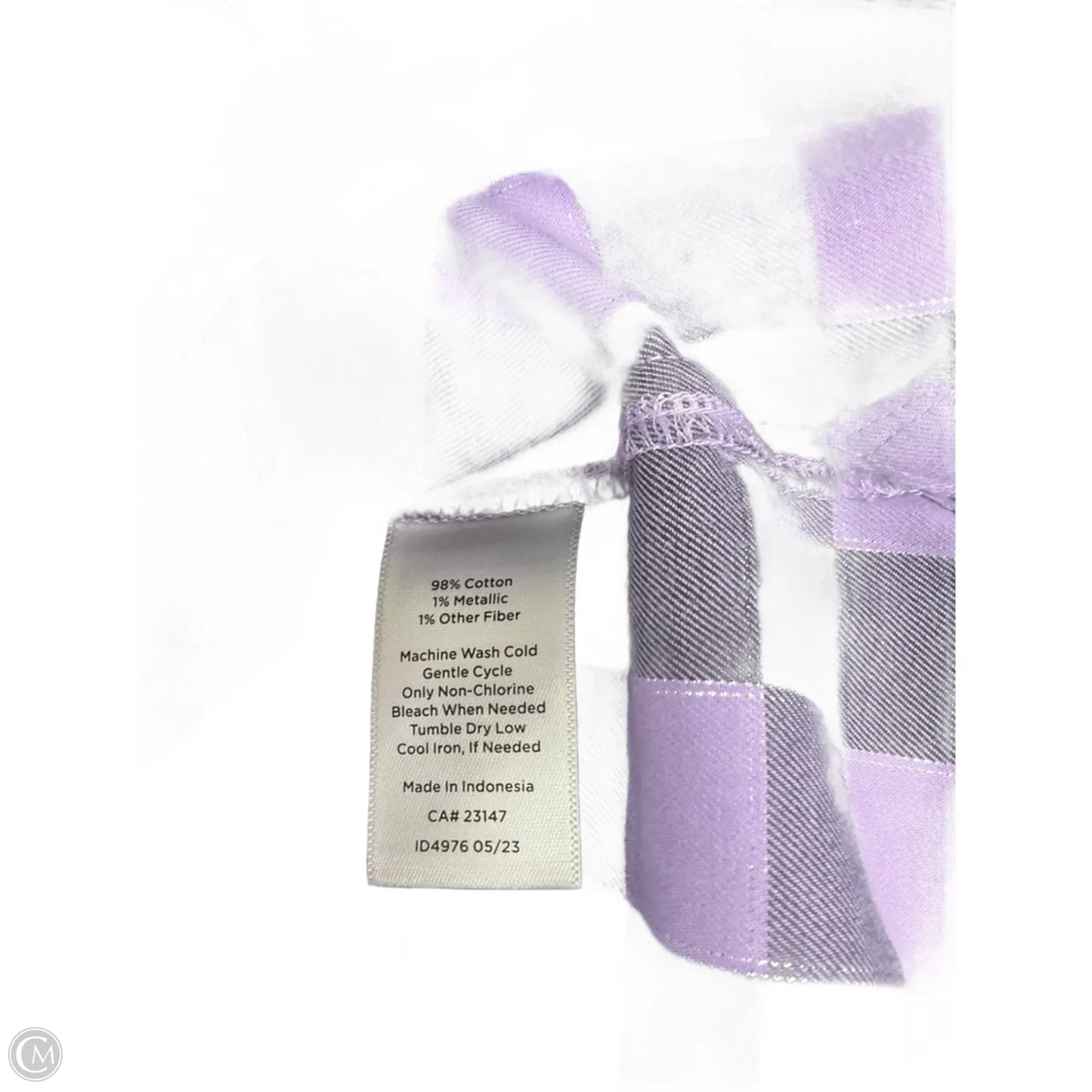 Blouse Long Sleeve By Talbots In Purple, Size: S