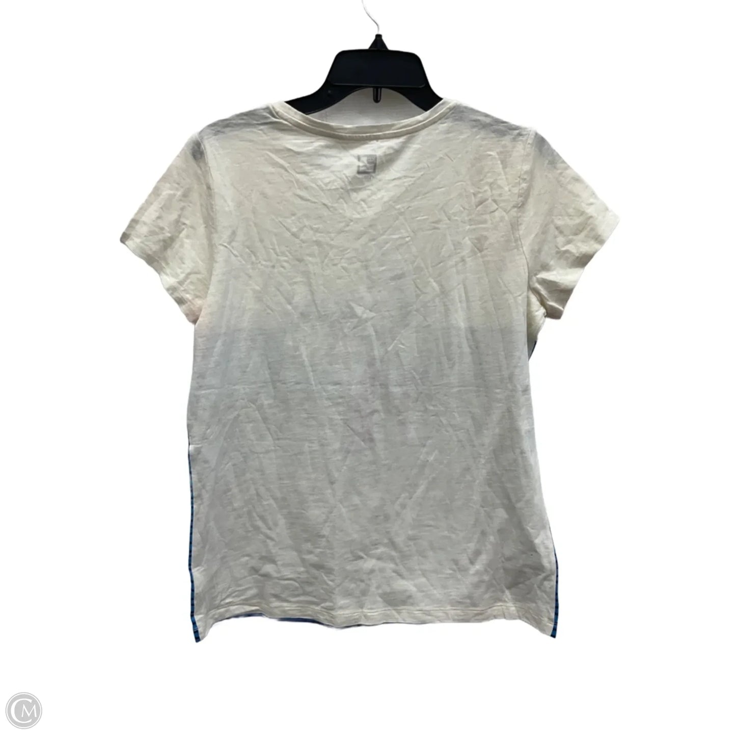 Top Short Sleeve By Jcp In Beige, Size: L