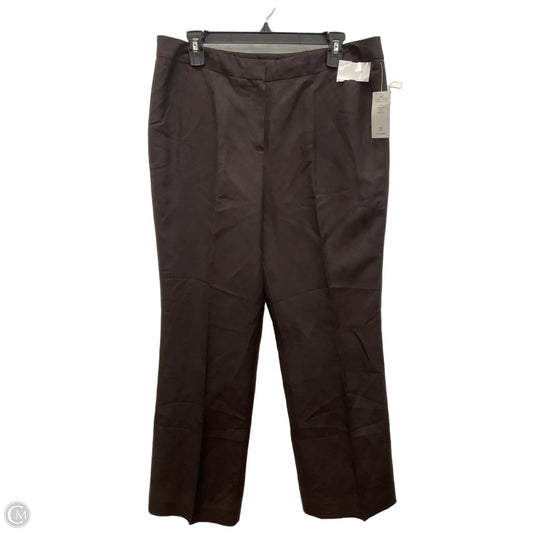 Pants Linen By Larry Levine In Brown, Size: 14