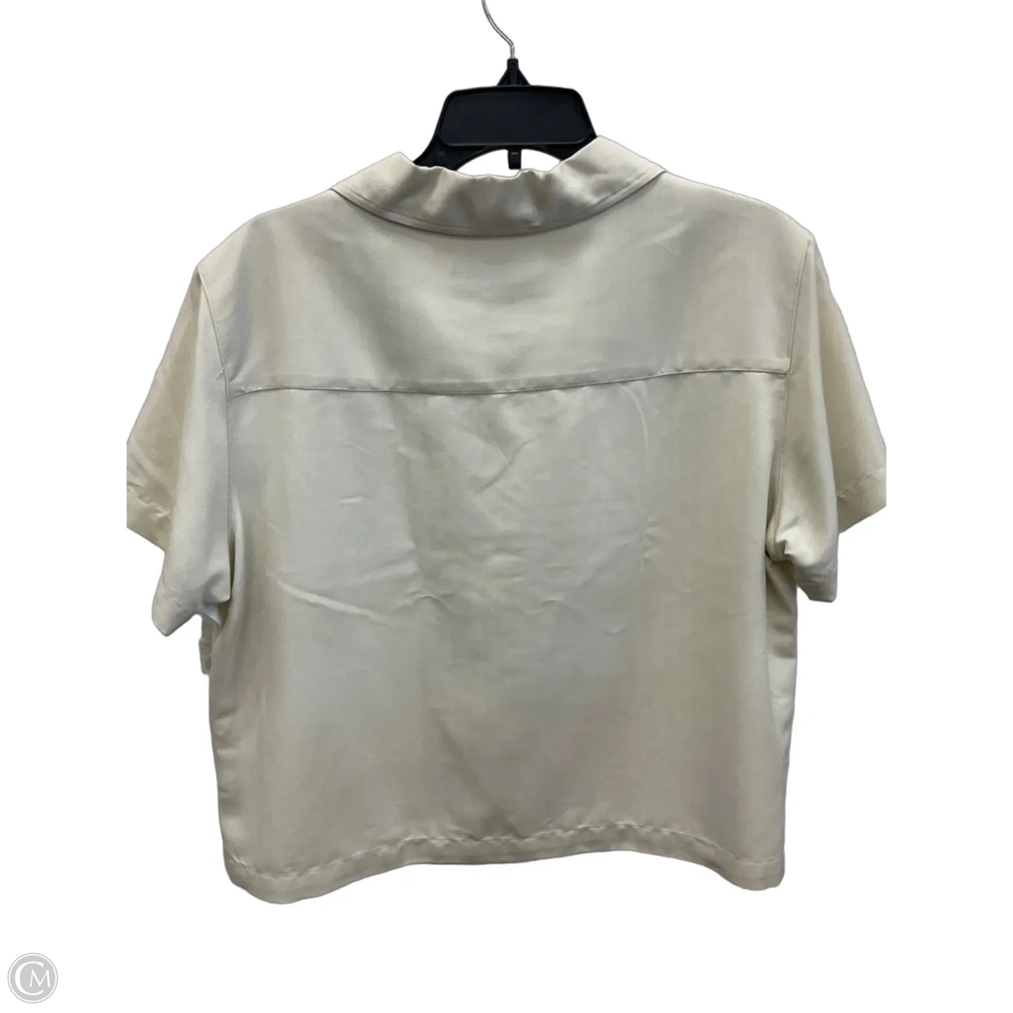 Top Short Sleeve By Cmc In Cream, Size: Xl