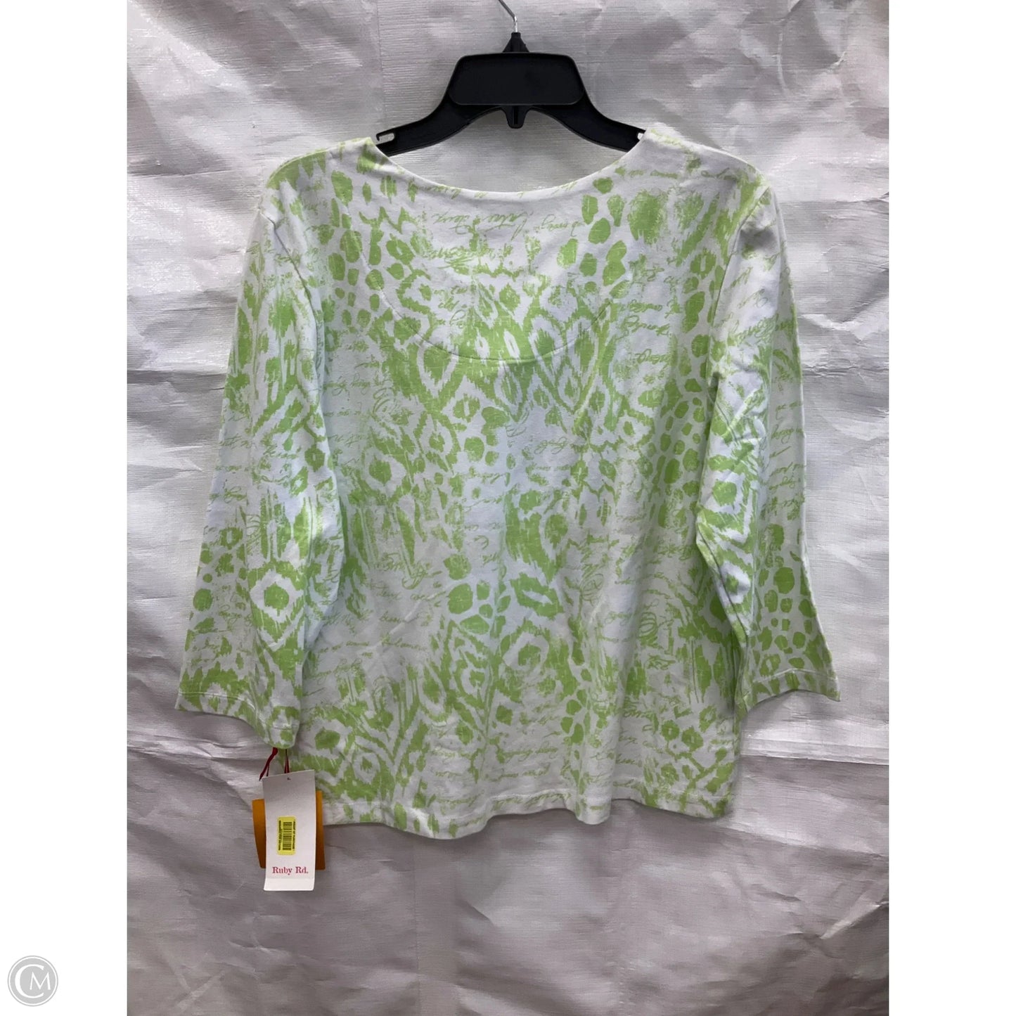 Top 3/4 Sleeve By Ruby Rd In Green, Size: Xl