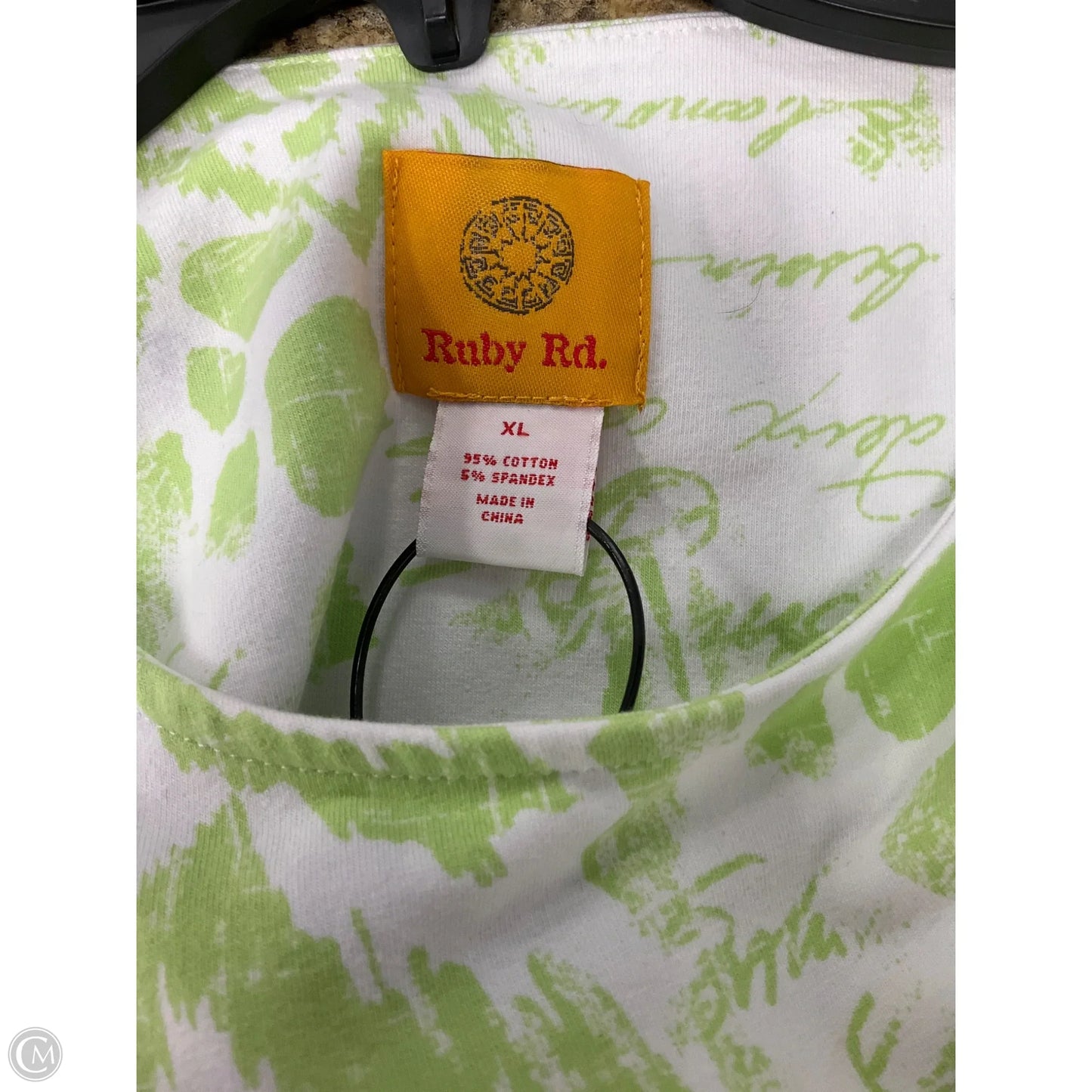 Top 3/4 Sleeve By Ruby Rd In Green, Size: Xl