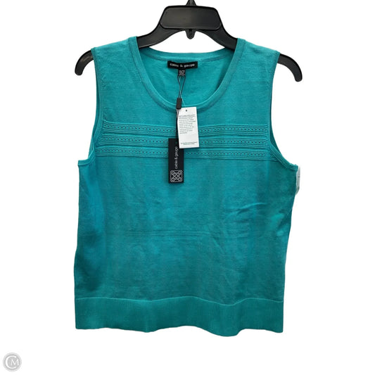 Top Sleeveless By Cable And Gauge In Blue, Size: Xl