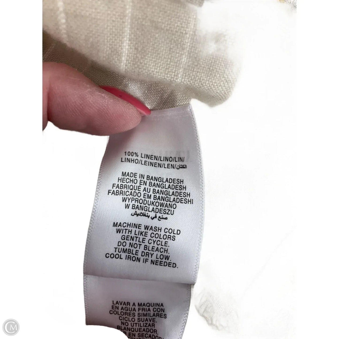 Top Long Sleeve By Ellen Tracy In Beige, Size: Xl