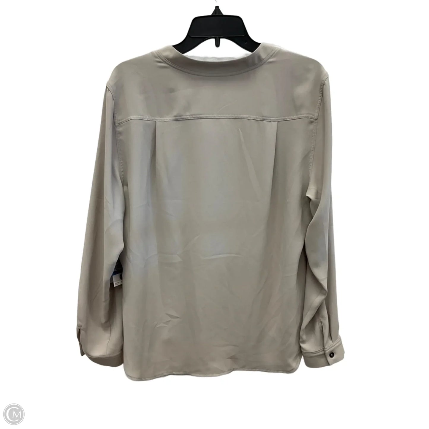 Top Long Sleeve By Nine West In Cream, Size: Xl