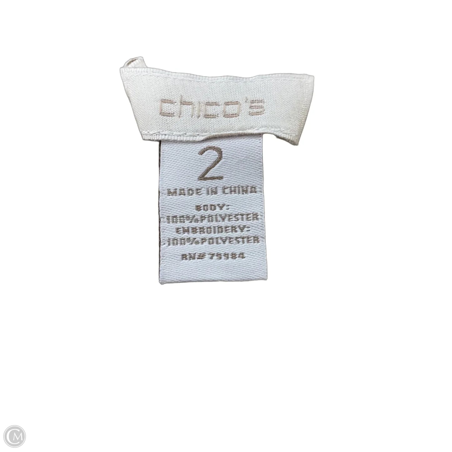 Top Sleeveless By Chicos In Beige, Size: L