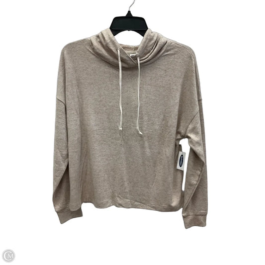 Athletic Sweatshirt Hoodie By Old Navy In Beige, Size: S
