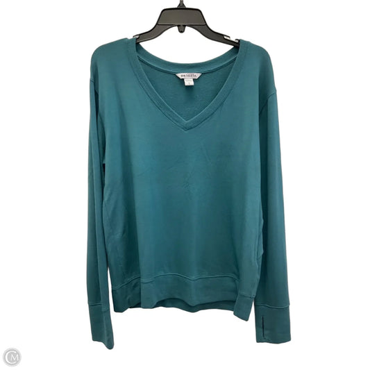 Athletic Top Long Sleeve Crewneck By Athleta In Blue, Size: L