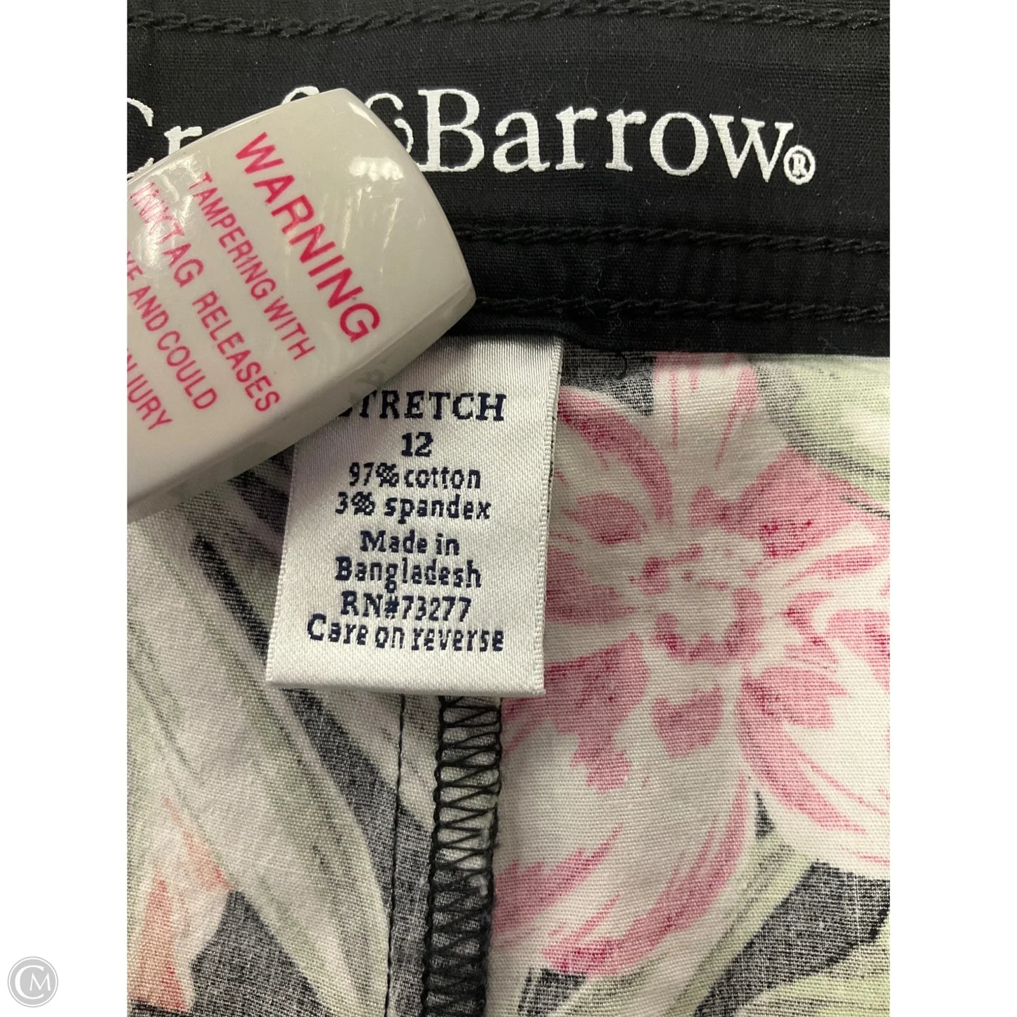 Skort By Croft And Barrow In Black, Size: 12