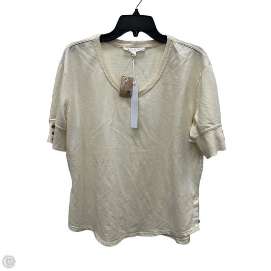 Top Short Sleeve By Jane And Delancey In White, Size: L