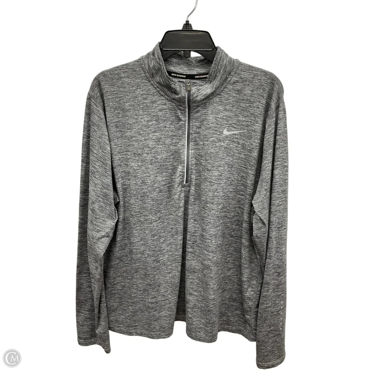 Athletic Jacket By Nike Apparel In Grey, Size: 2x