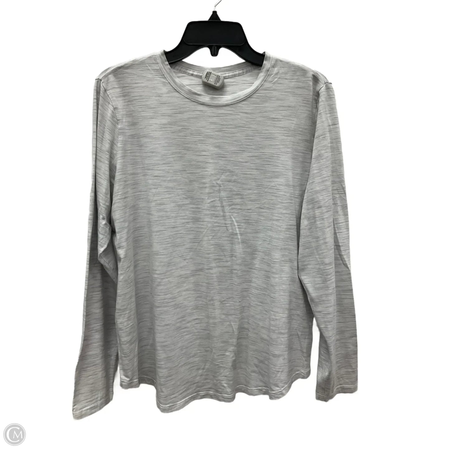 Top Long Sleeve By Lululemon In Grey, Size: Xl