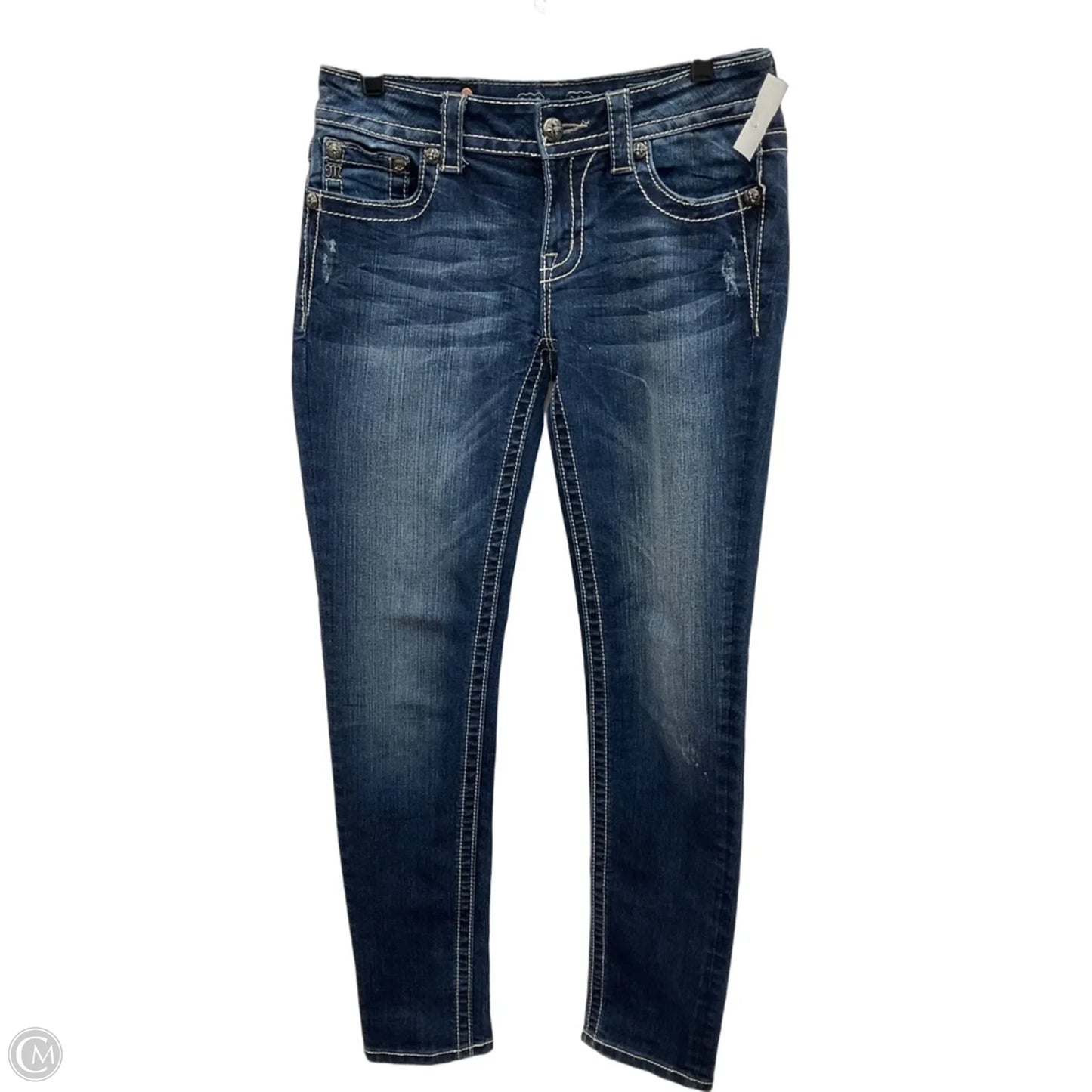 Jeans Skinny By Miss Me In Blue Denim, Size: 6