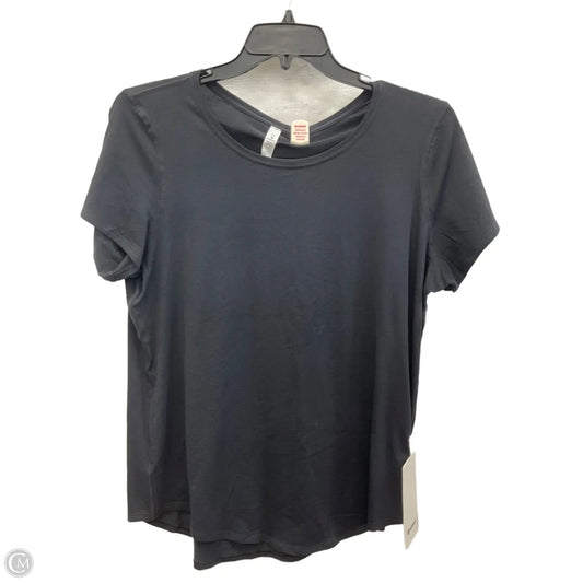 Top Short Sleeve By Lululemon In Black, Size: L