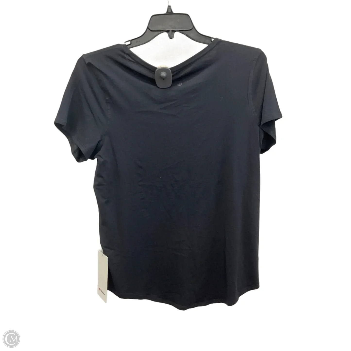 Top Short Sleeve By Lululemon In Black, Size: L