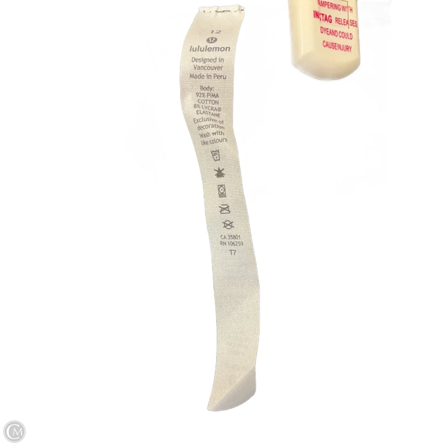 Top Short Sleeve By Lululemon In Black, Size: L