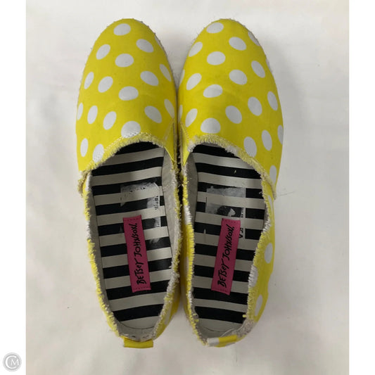 Shoes Heels Platform By Betsey Johnson In Yellow, Size: 7.5