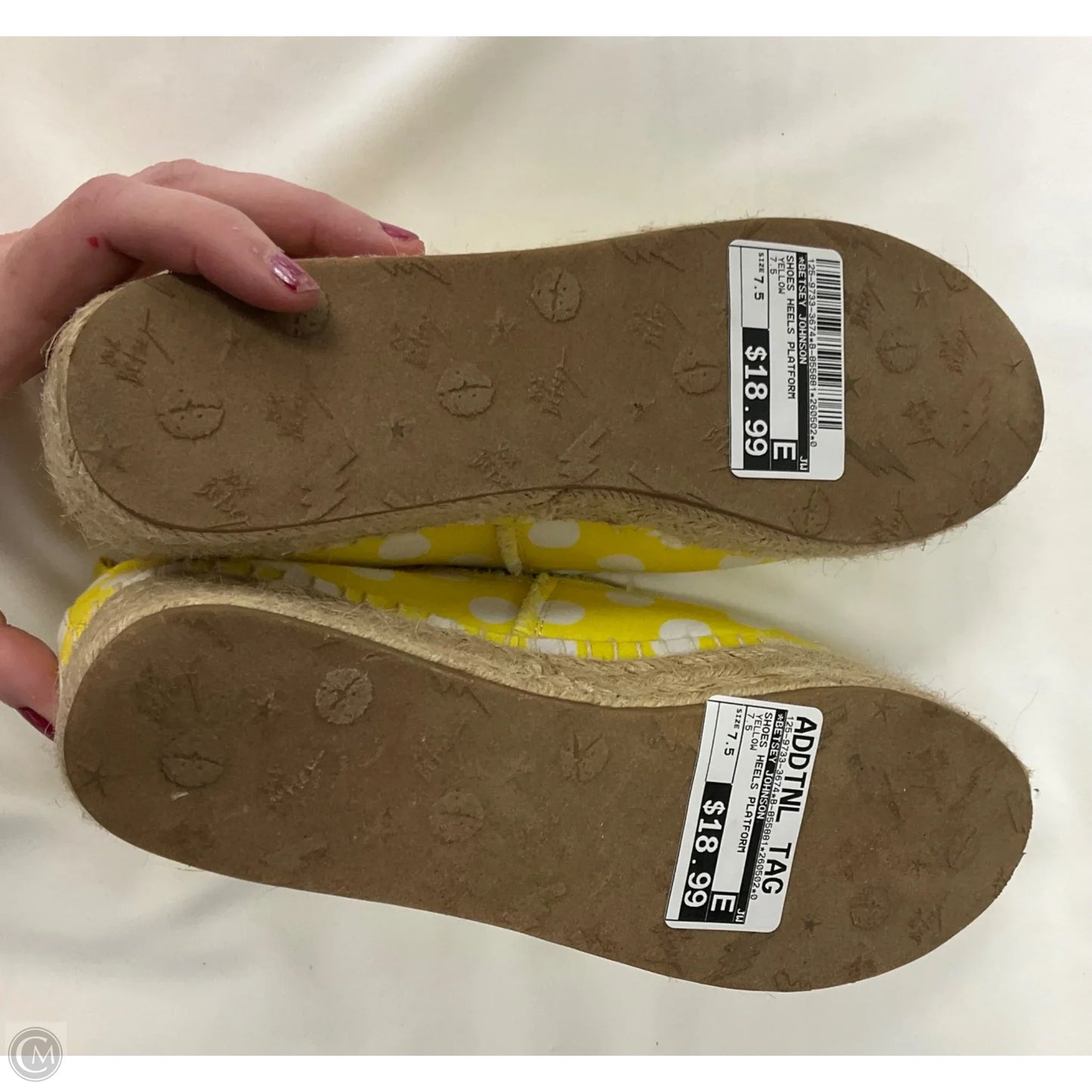 Shoes Heels Platform By Betsey Johnson In Yellow, Size: 7.5
