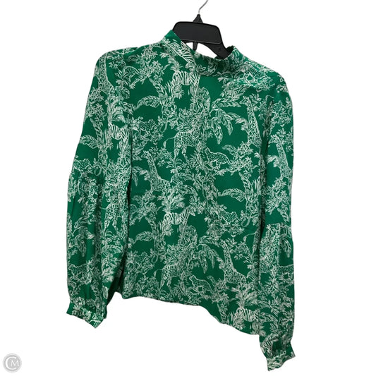 Top Long Sleeve Designer By Lilly Pulitzer In Green, Size: S