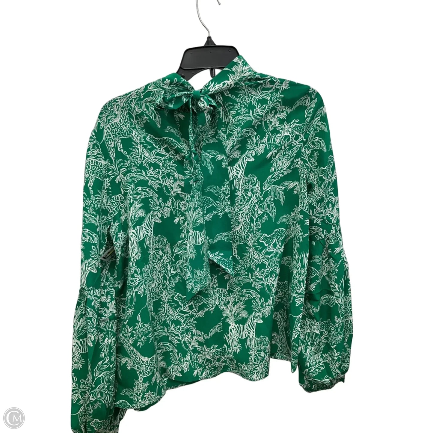Top Long Sleeve Designer By Lilly Pulitzer In Green, Size: S