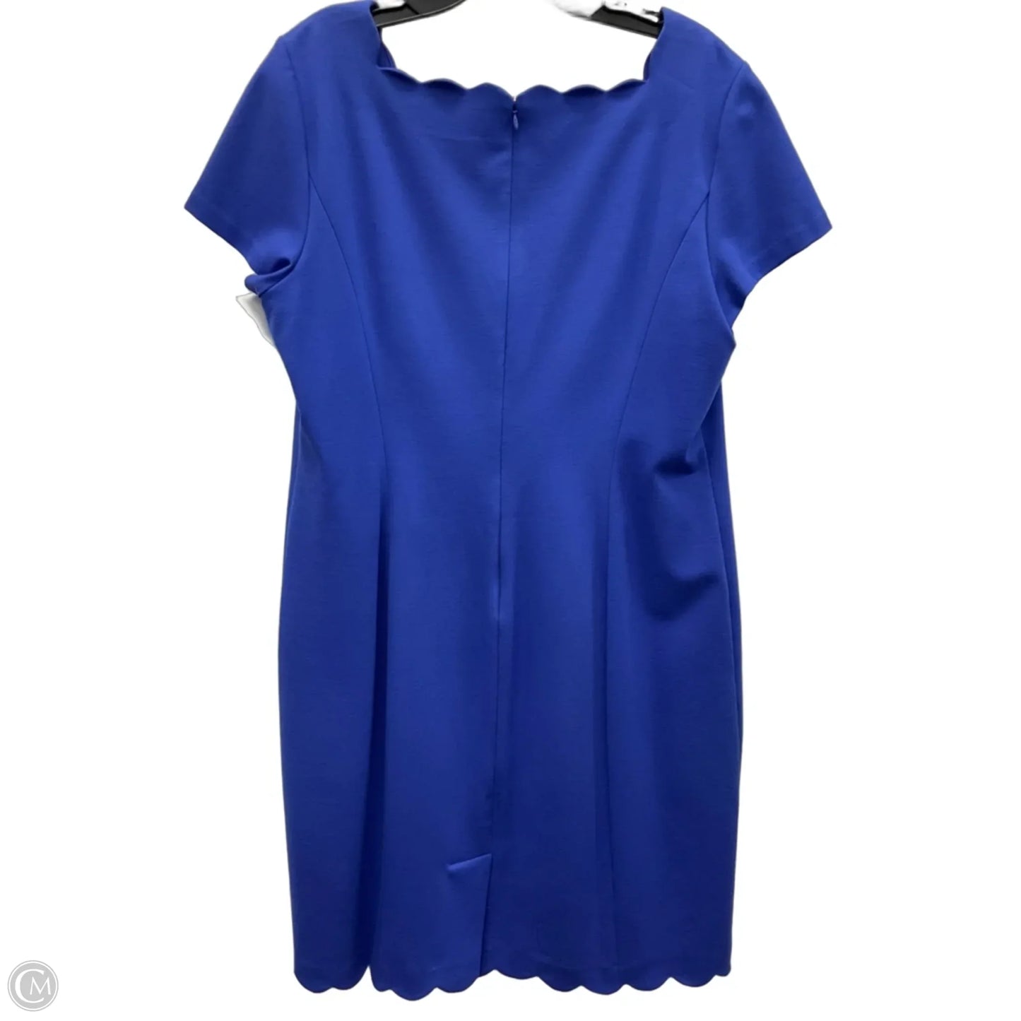 Dress Casual Midi By Talbots In Blue, Size: Xl