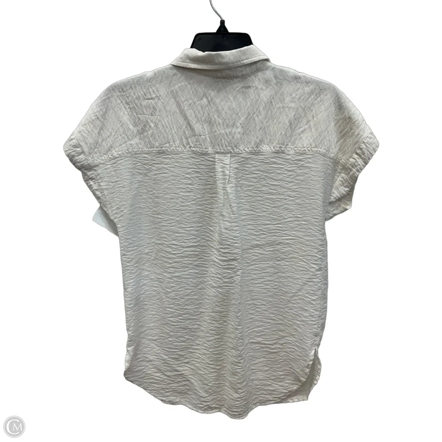 Blouse Short Sleeve By Ophelia Roe In White, Size: S