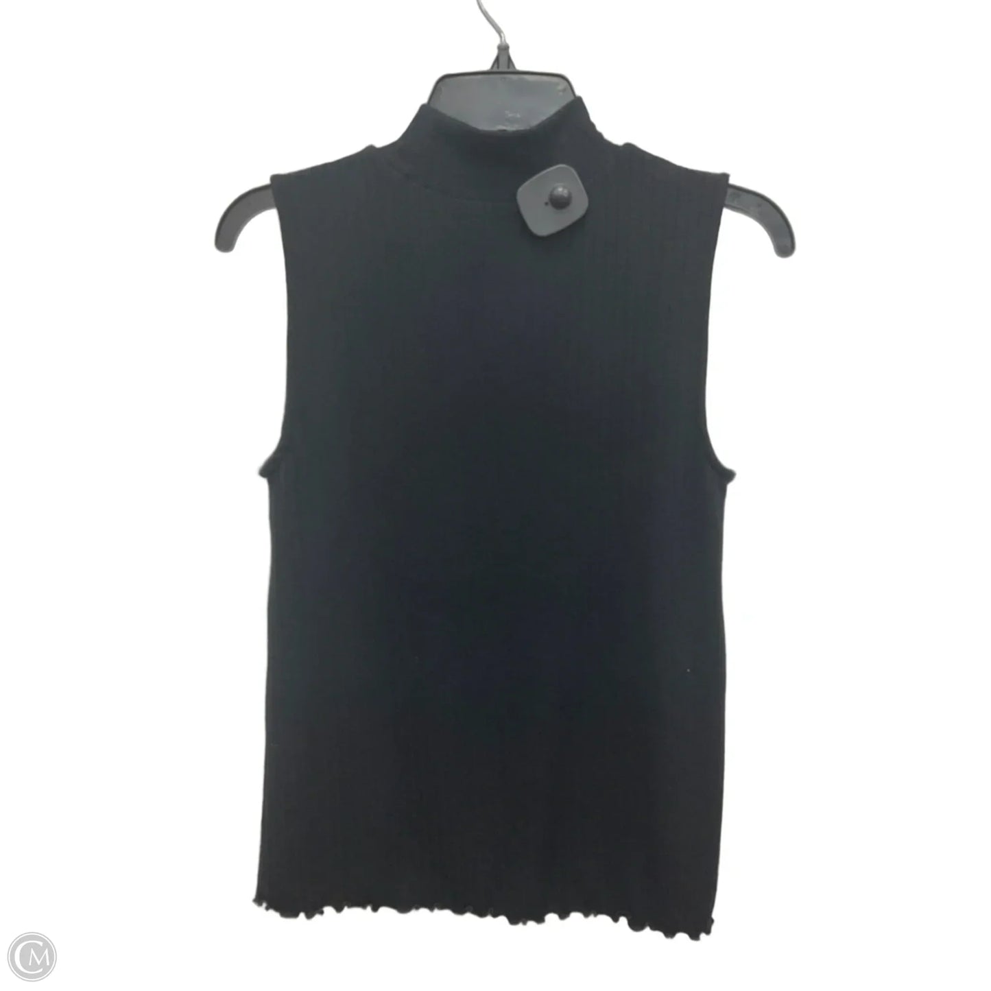 Top Sleeveless By Loft In Black, Size: M