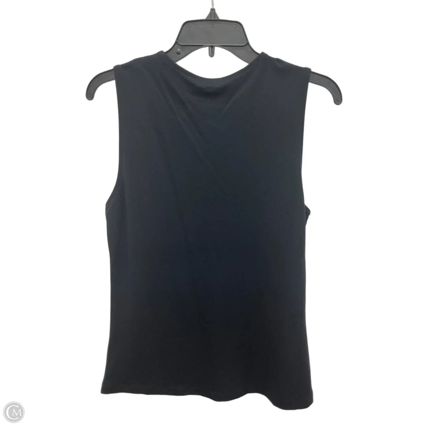 Top Sleeveless By Adrienne Vittadini In Black, Size: L