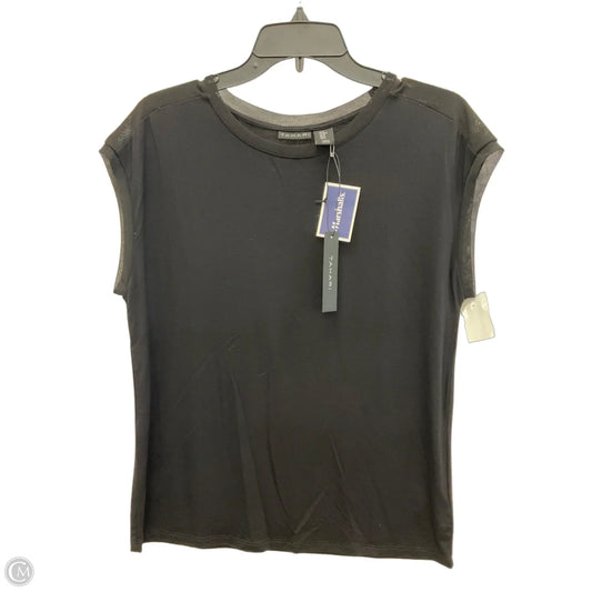 Top Short Sleeve By Tahari In Black, Size: M