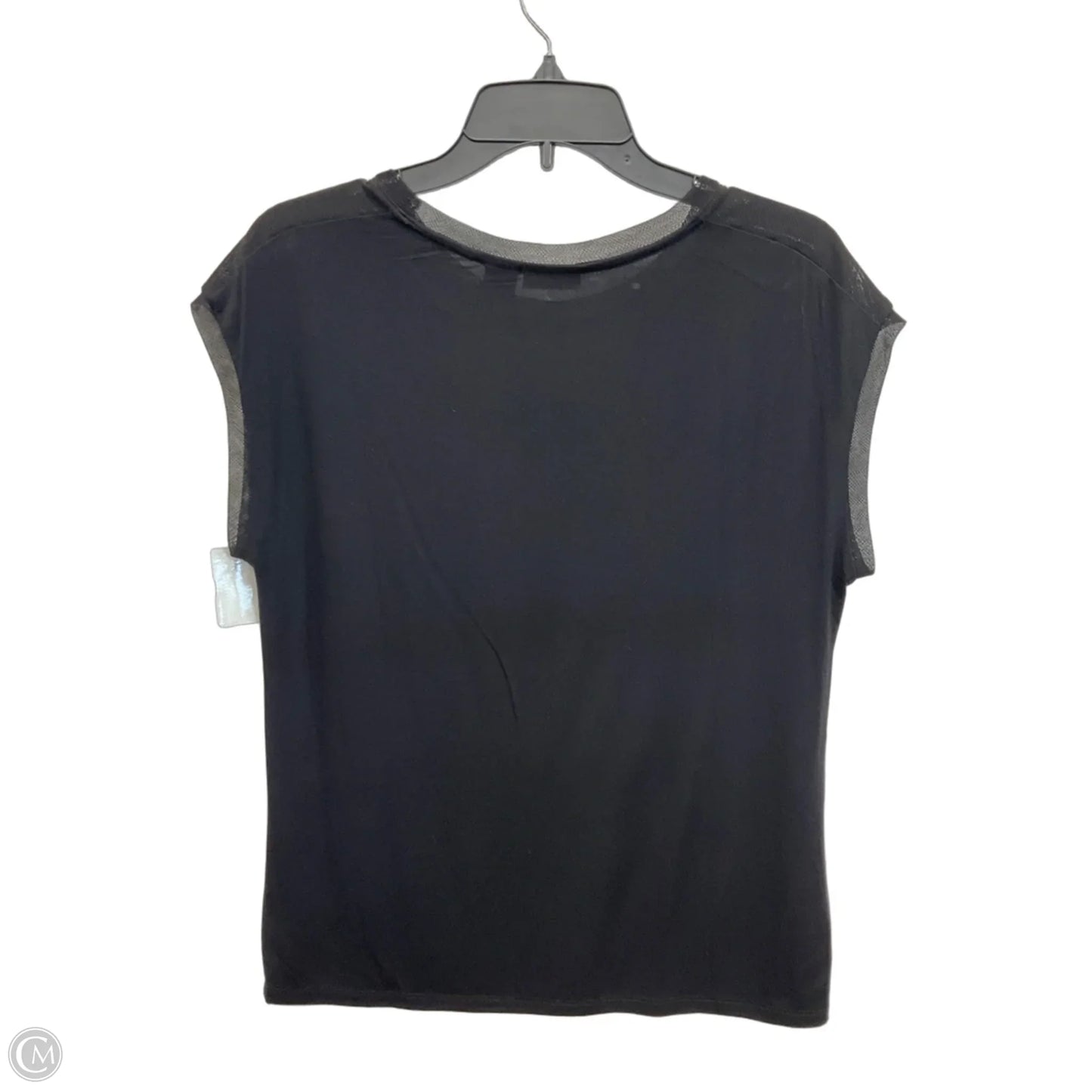 Top Short Sleeve By Tahari In Black, Size: M