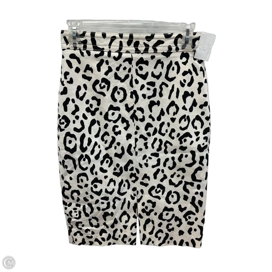 Skirt Mini & Short By Ann Taylor In Black & White, Size: 0