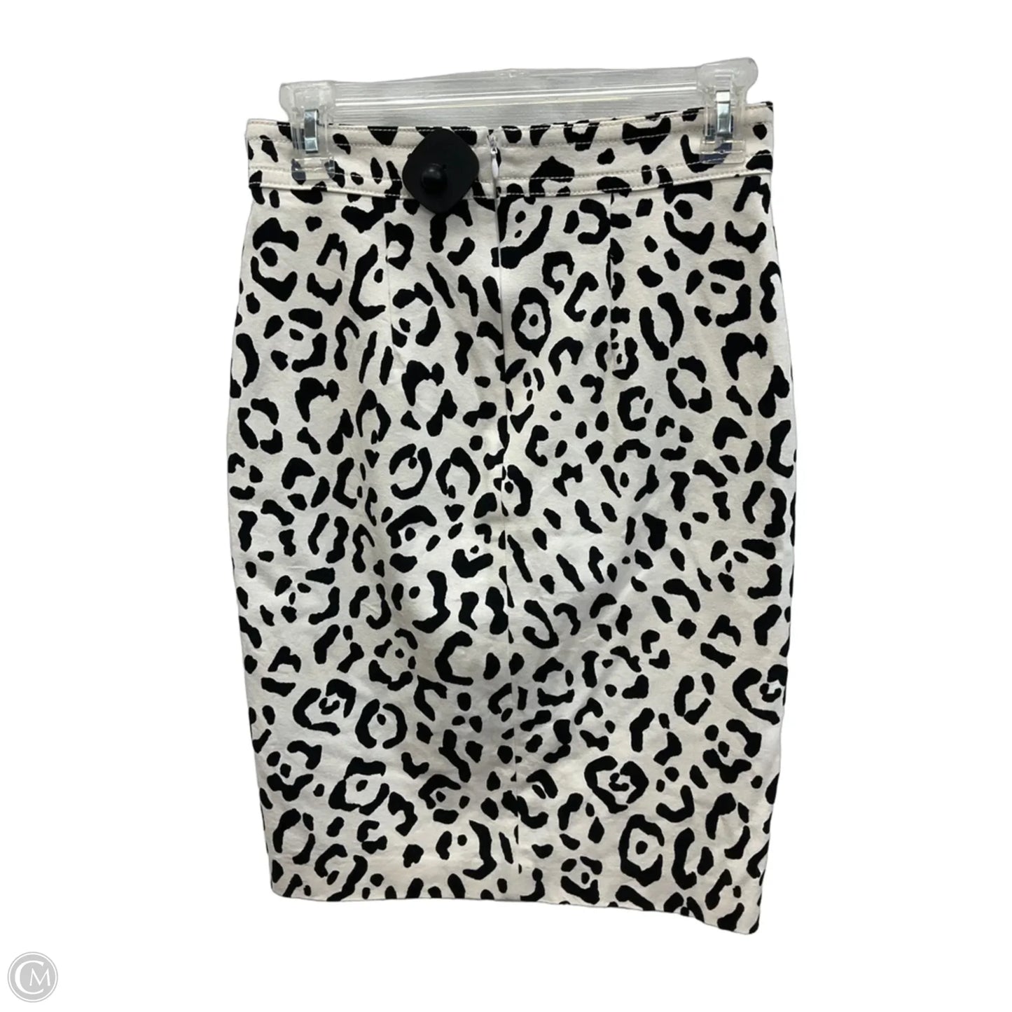 Skirt Mini & Short By Ann Taylor In Black & White, Size: 0